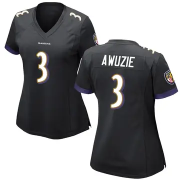 Black Women's Chidobe Awuzie Baltimore Ravens Game Jersey