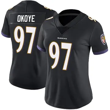 Black Women's CJ Okoye Baltimore Ravens Limited Alternate Vapor Untouchable Jersey