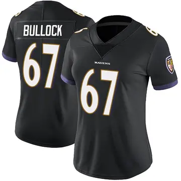 Black Women's Corey Bullock Baltimore Ravens Limited Alternate Vapor Untouchable Jersey