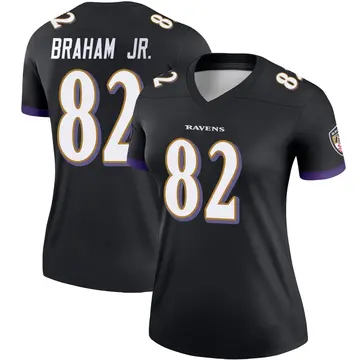Black Women's Cortez Braham Jr. Baltimore Ravens Legend Jersey