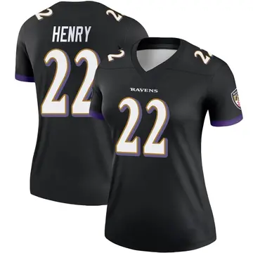 Black Women's Derrick Henry Baltimore Ravens Legend Jersey