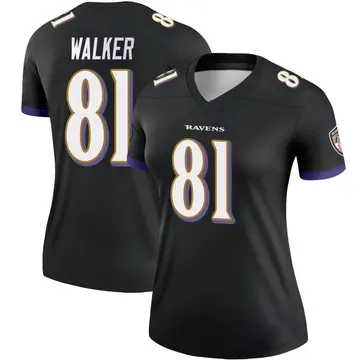 Black Women's Devontez Walker Baltimore Ravens Legend Jersey