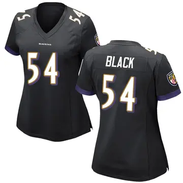 Black Women's Diwun Black Baltimore Ravens Game Jersey