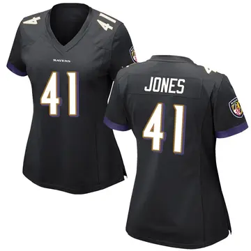 Black Women's Dre'Mont Jones Baltimore Ravens Game Jersey