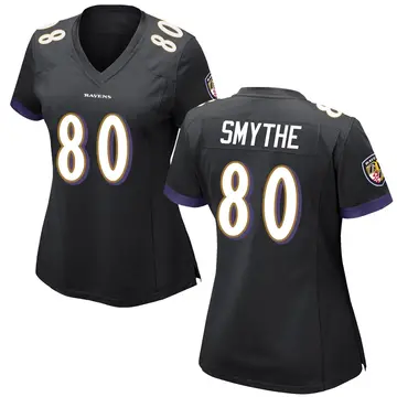 Black Women's Durham Smythe Baltimore Ravens Game Jersey