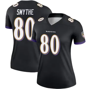 Black Women's Durham Smythe Baltimore Ravens Legend Jersey