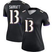 Black Women's Elijah Sarratt Baltimore Ravens Legend Jersey