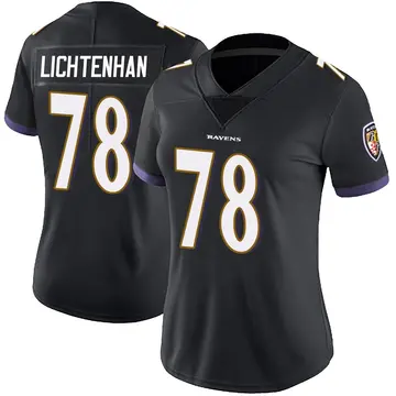 Black Women's Gerad Lichtenhan Baltimore Ravens Limited Alternate Vapor Untouchable Jersey