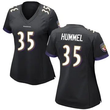 Black Women's Jacob Hummel Baltimore Ravens Game Jersey