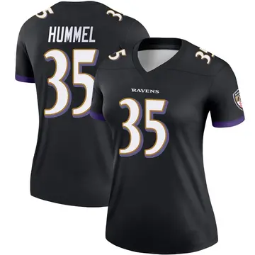 Black Women's Jacob Hummel Baltimore Ravens Legend Jersey
