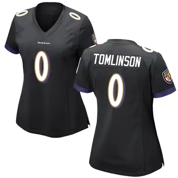 Black Women's Laken Tomlinson Baltimore Ravens Game Jersey