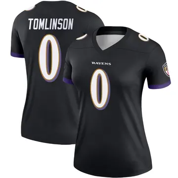 Black Women's Laken Tomlinson Baltimore Ravens Legend Jersey