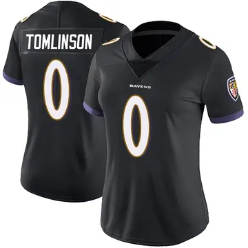 Black Women's Laken Tomlinson Baltimore Ravens Limited Alternate Vapor Untouchable Jersey