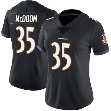 Black Women's Matthew McDoom Baltimore Ravens Limited Alternate Vapor Untouchable Jersey