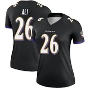 Black Women's Rasheen Ali Baltimore Ravens Legend Jersey