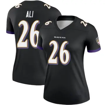 Black Women's Rasheen Ali Baltimore Ravens Legend Jersey
