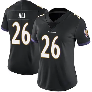 Black Women's Rasheen Ali Baltimore Ravens Limited Alternate Vapor Untouchable Jersey