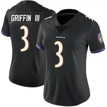 Black Women's Robert Griffin III Baltimore Ravens Limited Alternate Vapor Untouchable Jersey