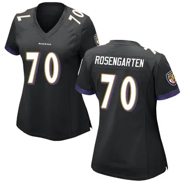 Black Women's Roger Rosengarten Baltimore Ravens Game Jersey