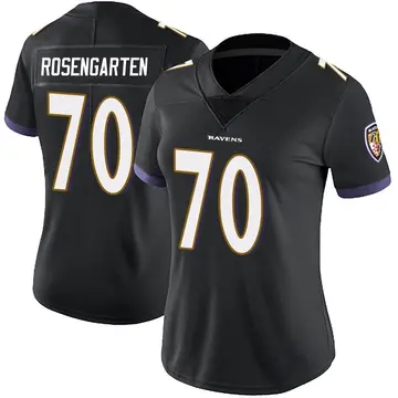 Black Women's Roger Rosengarten Baltimore Ravens Limited Alternate Vapor Untouchable Jersey