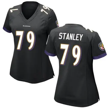 Black Women's Ronnie Stanley Baltimore Ravens Game Jersey