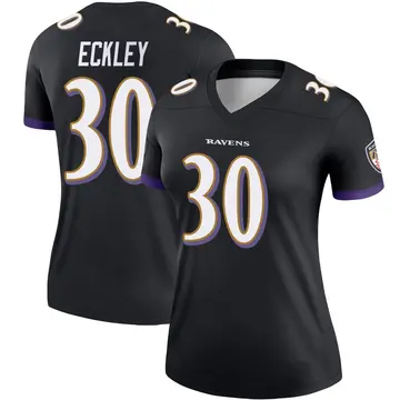 Black Women's Ryan Eckley Baltimore Ravens Legend Jersey