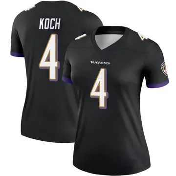 Black Women's Sam Koch Baltimore Ravens Legend Jersey