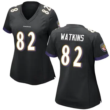 Black Women's Sammy Watkins Baltimore Ravens Game Jersey