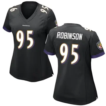 Black Women's Tavius Robinson Baltimore Ravens Game Jersey