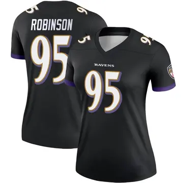 Black Women's Tavius Robinson Baltimore Ravens Legend Jersey