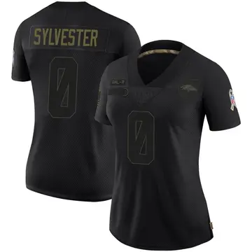 Black Women's Trevonte Sylvester Baltimore Ravens Limited 2020 Salute To Service Jersey