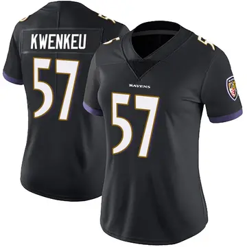 Black Women's William Kwenkeu Baltimore Ravens Limited Alternate Vapor Untouchable Jersey