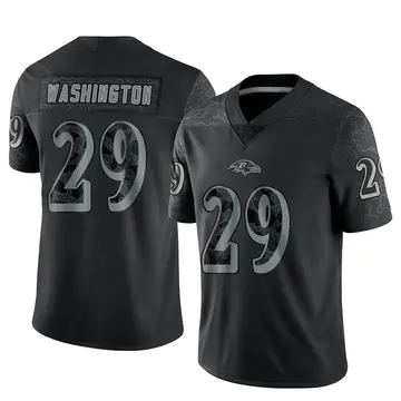 Black Youth Ar'Darius Washington Baltimore Ravens Limited Reflective Jersey
