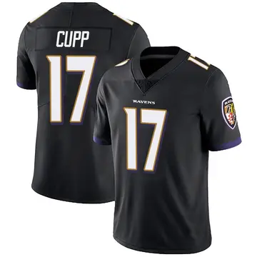 Black Youth Baylor Cupp Baltimore Ravens Limited Alternate Vapor Untouchable Jersey