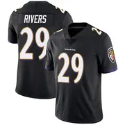 Black Youth Chandler Rivers Baltimore Ravens Limited Alternate Vapor Untouchable Jersey