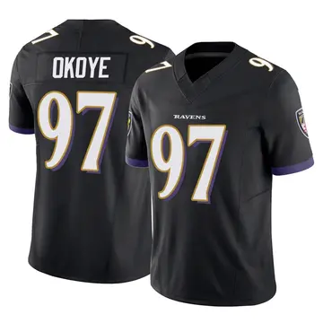 Black Youth CJ Okoye Baltimore Ravens Limited Vapor F.U.S.E. Jersey