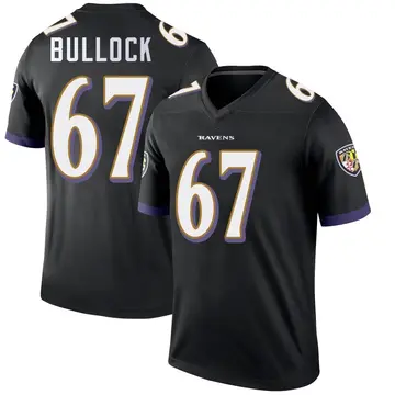Black Youth Corey Bullock Baltimore Ravens Legend Jersey