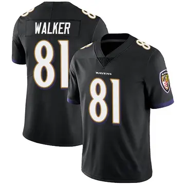 Black Youth Devontez Walker Baltimore Ravens Limited Alternate Vapor Untouchable Jersey