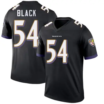 Black Youth Diwun Black Baltimore Ravens Legend Jersey