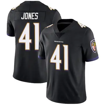 Black Youth Dre'Mont Jones Baltimore Ravens Limited Alternate Vapor Untouchable Jersey