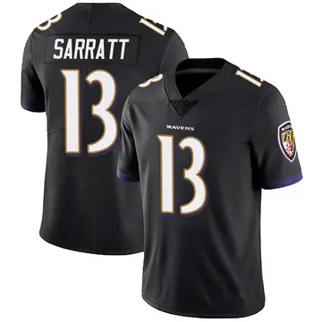 Black Youth Elijah Sarratt Baltimore Ravens Limited Alternate Vapor Untouchable Jersey