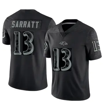 Black Youth Elijah Sarratt Baltimore Ravens Limited Reflective Jersey