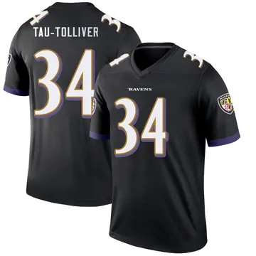 Black Youth Elijah Tau-Tolliver Baltimore Ravens Legend Jersey
