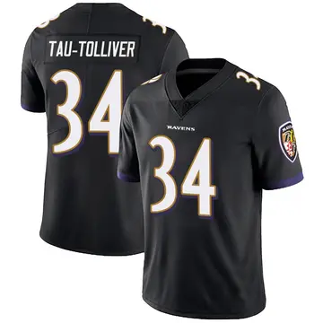 Black Youth Elijah Tau-Tolliver Baltimore Ravens Limited Alternate Vapor Untouchable Jersey