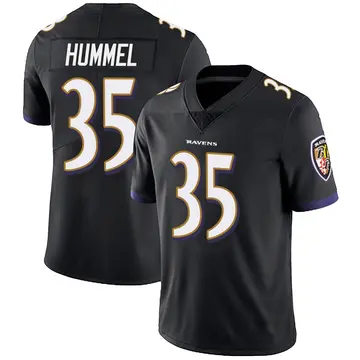 Black Youth Jacob Hummel Baltimore Ravens Limited Alternate Vapor Untouchable Jersey