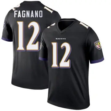 Black Youth Joe Fagnano Baltimore Ravens Legend Jersey