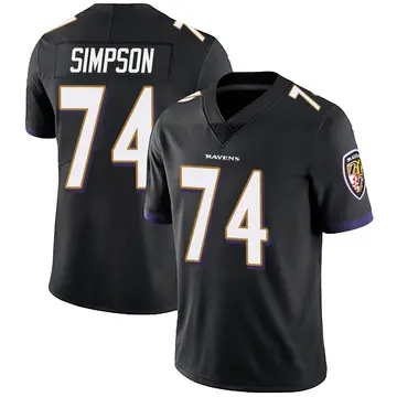 Black Youth John Simpson Baltimore Ravens Limited Alternate Vapor Untouchable Jersey