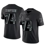 Black Youth John Simpson Baltimore Ravens Limited Reflective Jersey