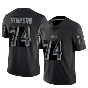 Black Youth John Simpson Baltimore Ravens Limited Reflective Jersey