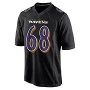 Black Youth Joseph Noteboom Baltimore Ravens Game Carbon Fashion Jersey